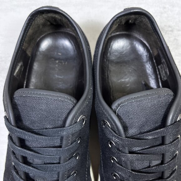 Lanvin Canvas Lace Up Sneakers - Men's Size UK 7 / US 8 - Black - Picture 8 of 14